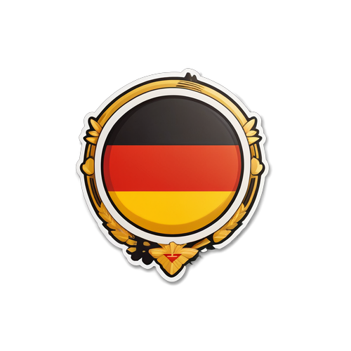 Deutschland, Einmal Anders: Die Schockierende Kombination von Stolz und Stil im neuen Stickerdesign!