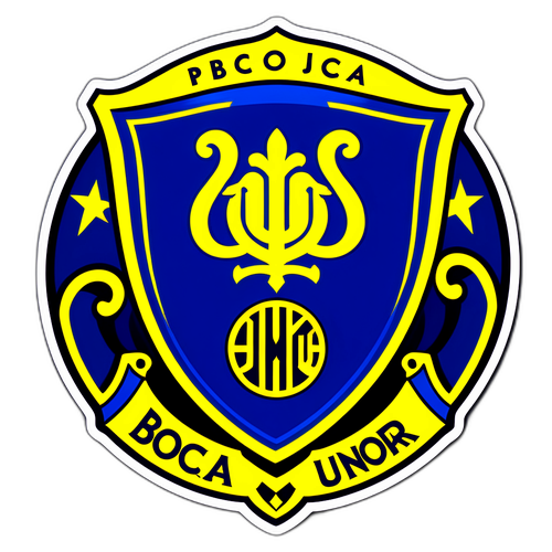 Σχεδίαση αυτοκόλλητου με λογότυπο Boca Juniors