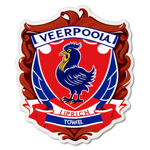 Sticker ya Nembo ya Liverpool na Ipswich Town