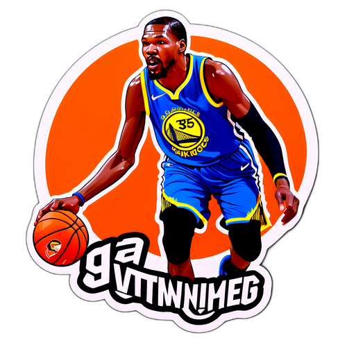 Kevin Durant uhraa kaiken kentällä ja voittaa pelin, tarra joka merkitsee paljon