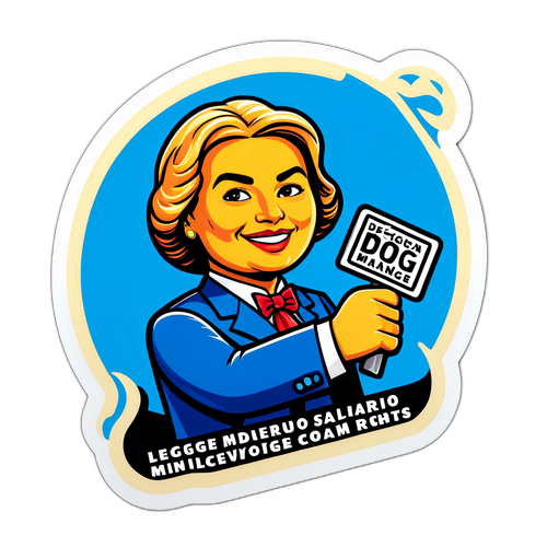 Sticker Empowering 'Legge Delega Salario Minimo'