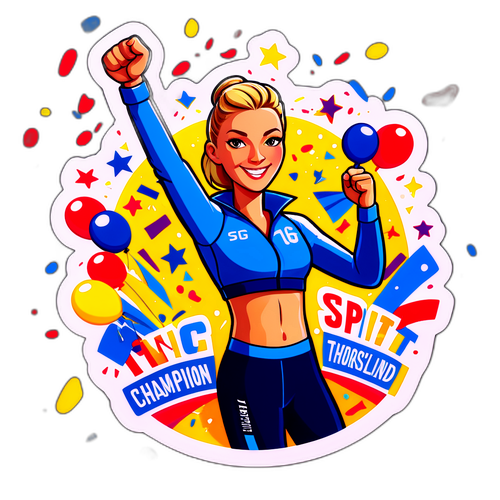 Sejrsfejrende Dina Thorslund