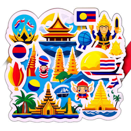 Sticker Budaya Permainan SEA di Thailand