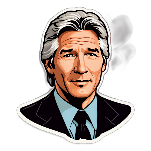 Autocolant cu Richard Gere dintr-o poveste de dragoste clasică