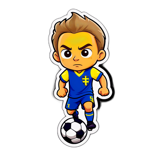 Watak Kartun Pemain Bola Sepak Sweden