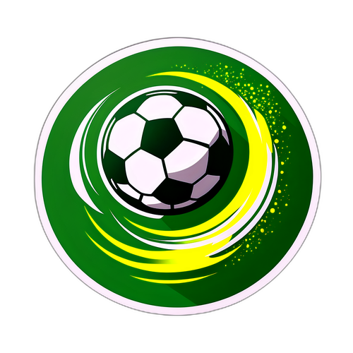 Sporting'in Tutkusunu Temsil Eden Futbol Topu Sticker'ı