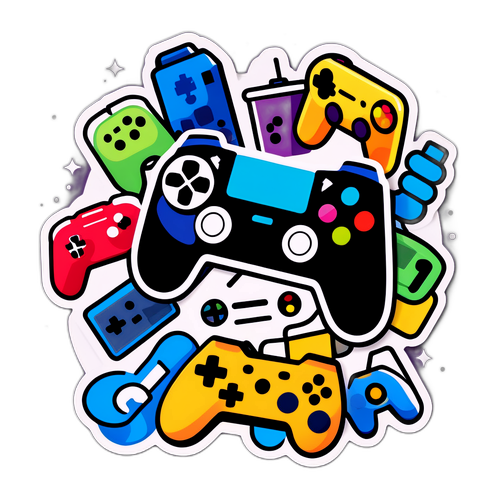 Gaming-tema klistermärke för 'Spelet'