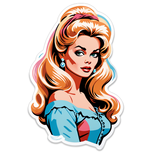 Retro design Brigitte Bardot