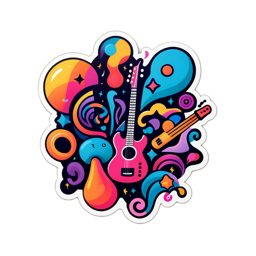 Sticker Astratto e Vivace