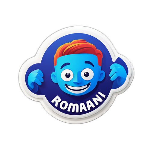 Sticker 3D cu 'Românii au Talent'