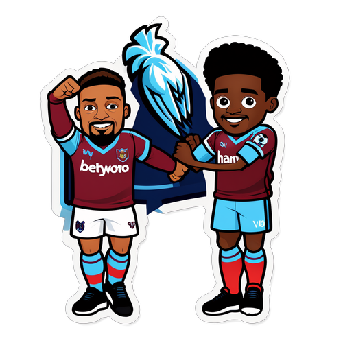 Sticker Mascot Persahabatan West Ham dan Crystal Palace