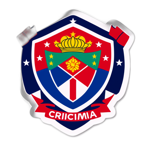 Adesivo do Criciúma com Escudo e Elementos dos Fãs