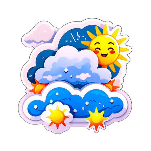 Stiker Ramalan Cuaca yang Sesuai