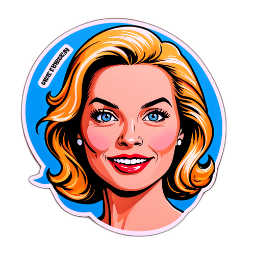 Sticker med Mette Frederiksen