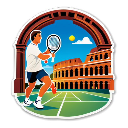 Sticker ng Tennis para sa Italian Open