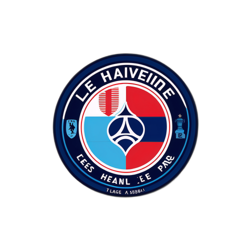 Наклейка, присвячена матчеві PSG - Le Havre