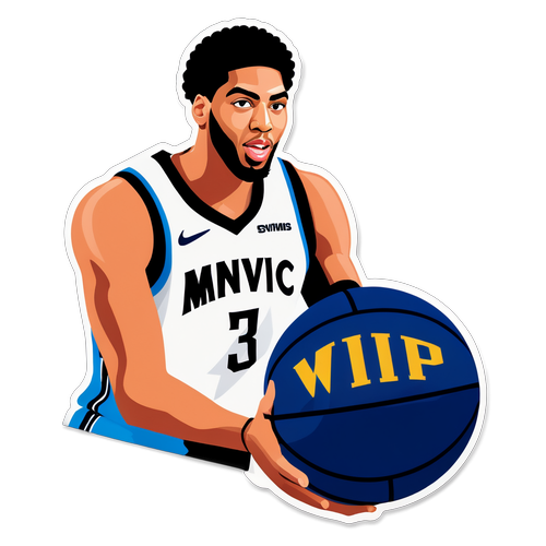 An Illustrated Silhouette of Anthony Davis: MVP in the Making!