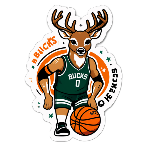 Deer na Naka-basketball para sa Milwaukee Bucks