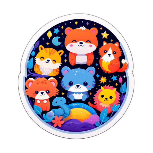 Hayvan İllüstrasyonları: Tatlı Rüyalar