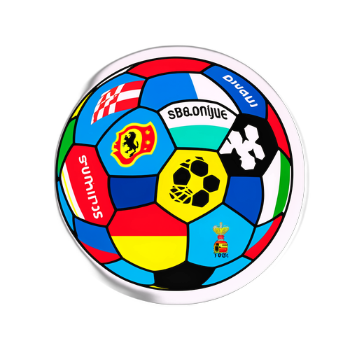 Kvietie en Diversiteit Voetbalbal Sticker