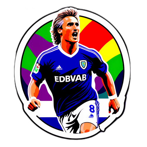 Sticker commémoratif de David Ginola