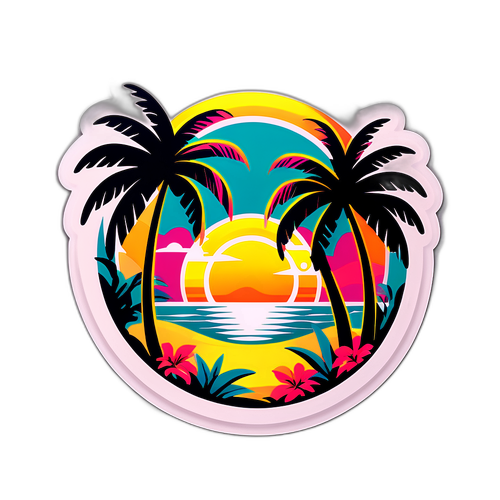Tropical Paradise Sticker