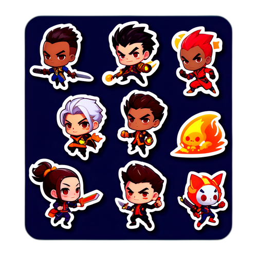 FC 온라인 게임 대표 캐릭터 스티커