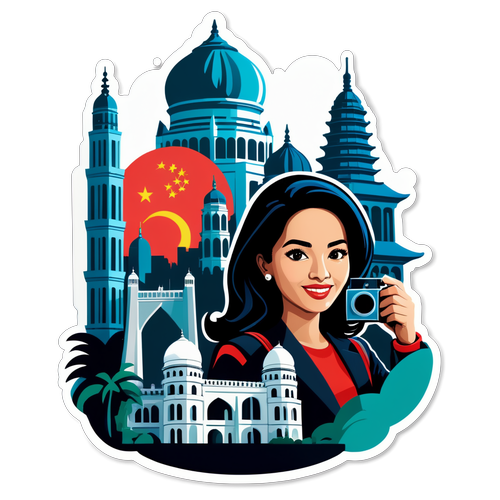 Sophia Ibrahim di Pusat Landmark Malaysia