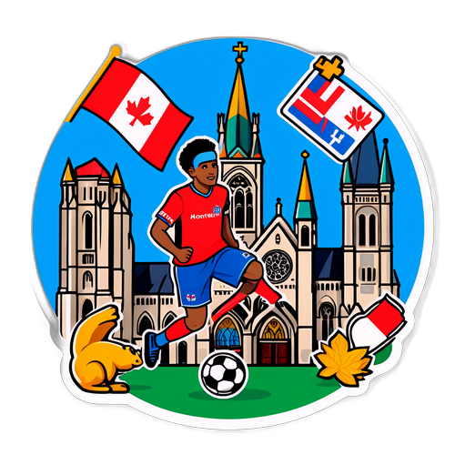 Stiker Bermain Sepak Bola CF Montreal