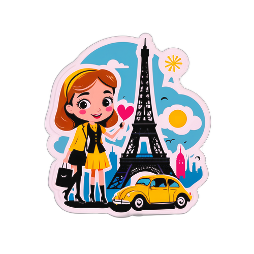 Scène comique d'Emily à Paris