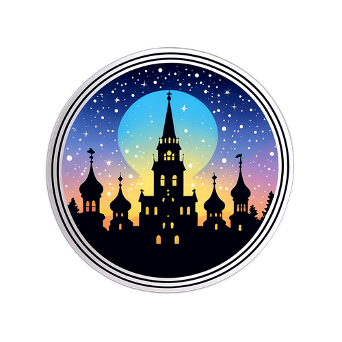 Силует Брянська в вечірньому освітленні