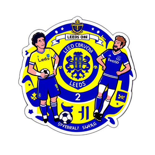 Leeds und Everton Fans Collage