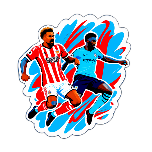 Masiglang Sticker ng Sunderland vs Man City