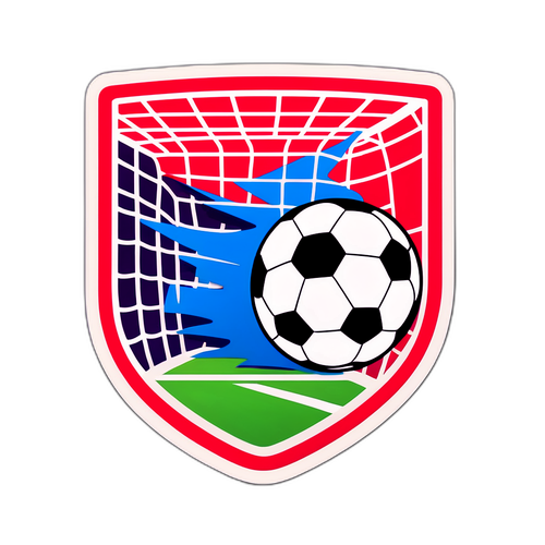 Stiker Sepak Bola Berwarna Cerah