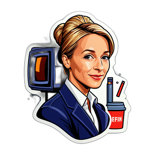 Portrait moderne d'Anne-Sophie Lapix