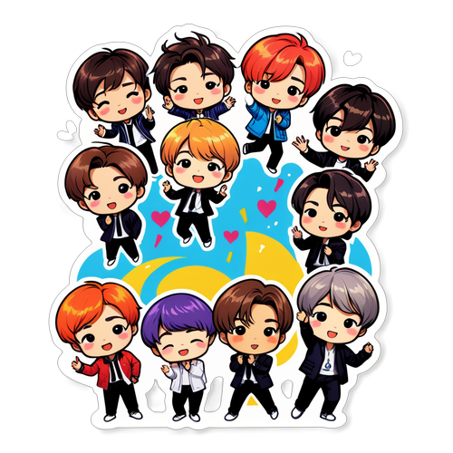 MuziKecil! Sticker BTS Chibi yang Menggoda dan Meriah!