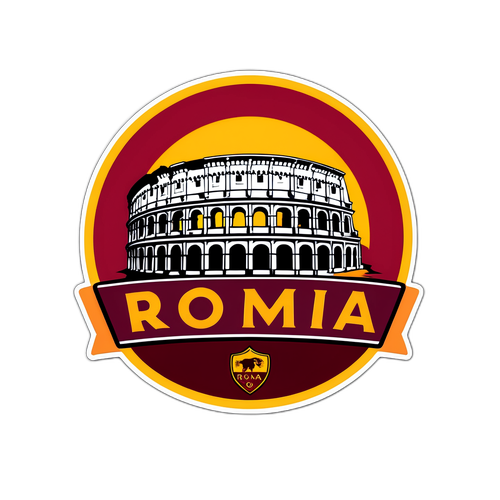 Sticker ya AS Roma na Koloseo
