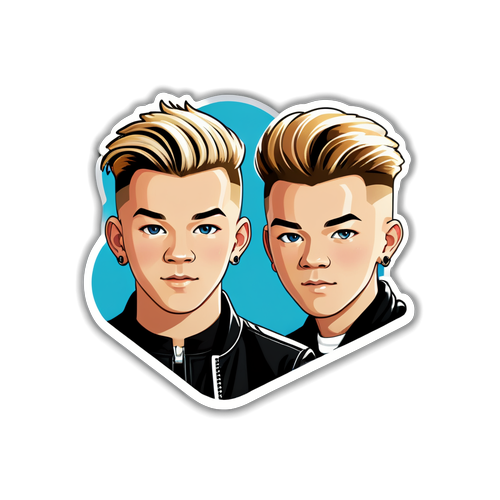 Marcus och Martinus Klistermärke