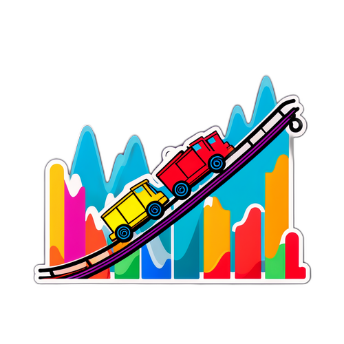 גרף מניות PLTR עם רכבת הרים