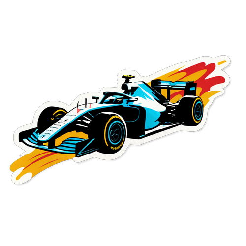 F1 자동차 스티커 디자인