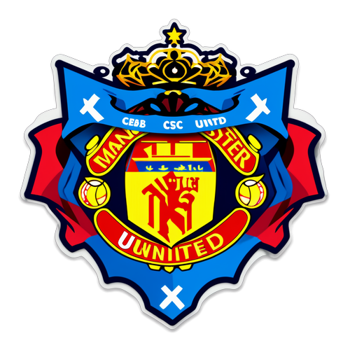 Adesivo FCSB x Manchester United