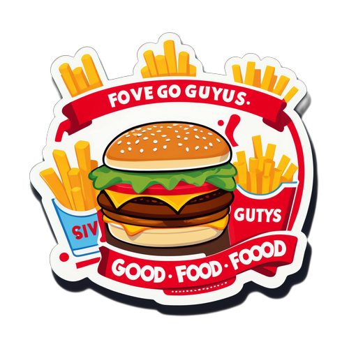 Samolepka s tématem 'Five Guys'