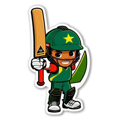 Sticker Tema Kriket Liga Super Pakistan