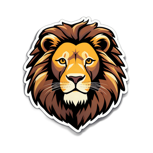 Diseño Minimalista de un León Representando a Los Pennato