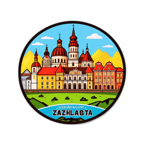 Százhalombatta városának karakterét tükröző matricák