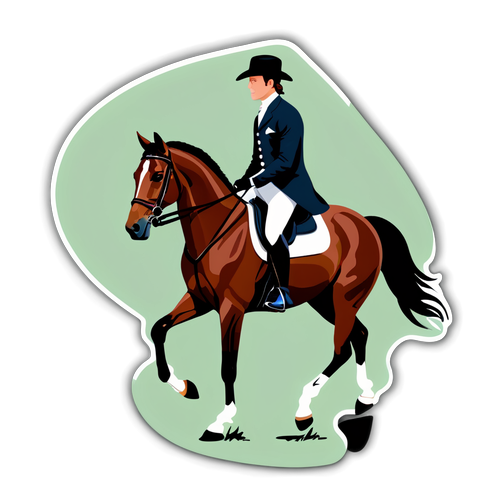 Eleganz auf vier Hufen: Entdecke den stylischen Sticker von Reitsport-Ikone Michael Jung!