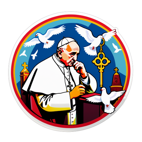 Stiker Misterius Paus Fransiskus