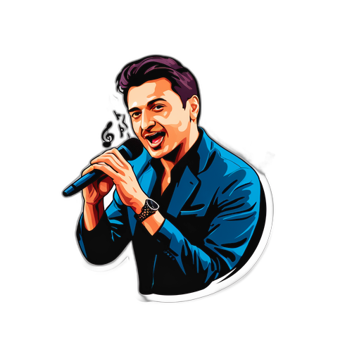 Autocolant cu Horia Moculescu în concert