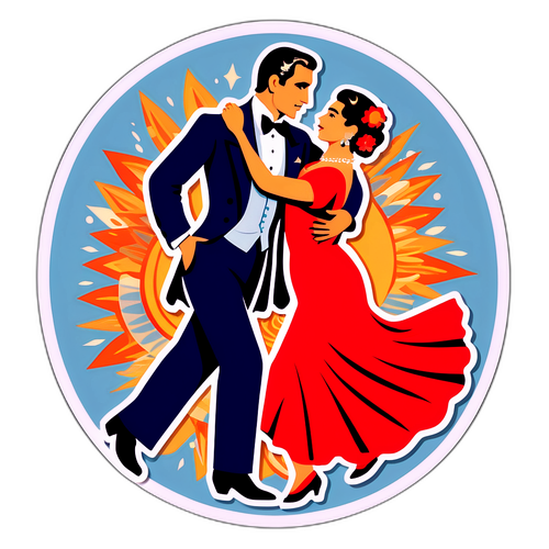 Retro tango danseres fra Argentina