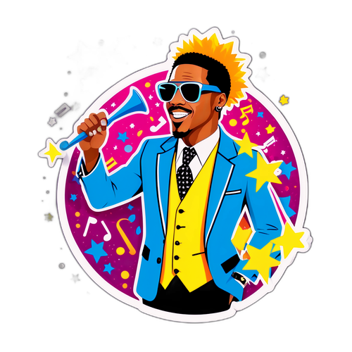 Funky Nick Cannon Sticker